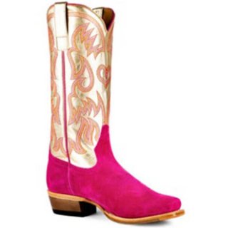 FREE DELIVERY MACIE BEAN WOMEN'S GOLDEN HAZE WESTERN BOOTS - SNIP TOE - PINK