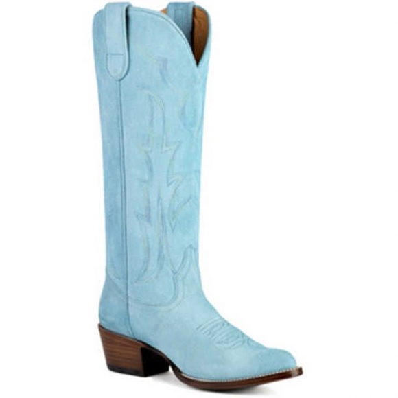FREE DELIVERY MACIE BEAN WOMEN'S GOT HER BLUES WESTERN BOOTS - POINTED BOOTS - BLUE