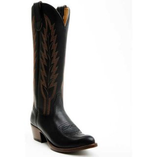 FREE DELIVERY MACIE BEAN BURNIN' DAYLIGHT WESTERN BOOTS - MEDIUM TOE - BLACK