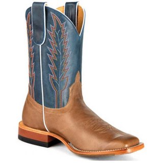 FREE DELIVERY MACIE BEAN WOMEN'S A SQUARE DEAL WESTERN BOOTS - BROAD SQUARE TOE - PECAN