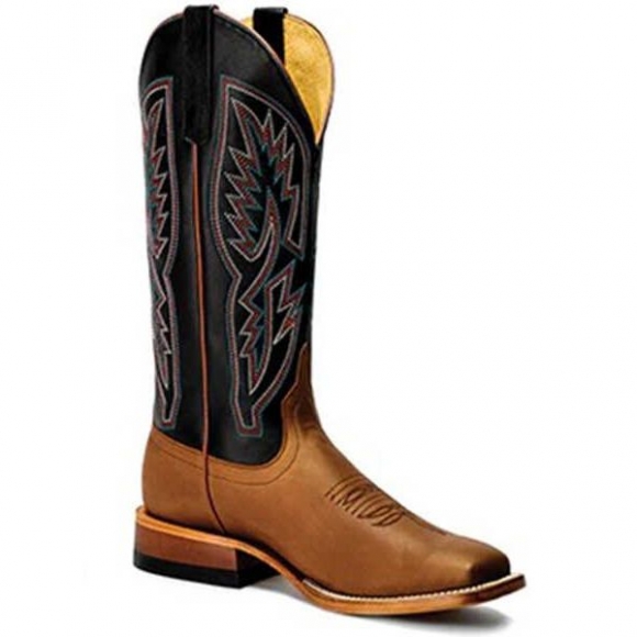 FREE DELIVERY MACIE BEAN WOMEN'S BIG SUGAR BETTY WESTERN BOOTS - BROAD SQUARE TOE - BLACK