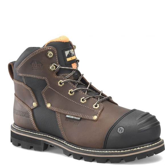 Latest Men's Matterhorn I-Beam 6" Met Guard Carbon Composite Toe Waterproof Work Boot - Dark Brown (Brown) Latest Men's Matterhorn I-Beam 6" Met Guard Carbon Composite Toe Waterproof Work Boot - Dark Brown (Brown)