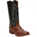 FREE DELIVERY NOCONA MEN'S GO ROUND COGNAC PIRARUCU PRINT WESTERN BOOT NB5548-Cognac