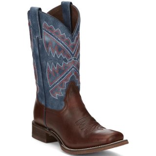 FREE DELIVERY NOCONA WOMEN'S HERO NAIDA BLUE SQUARE TOE WESTERN BOOTS NL5417-Blue