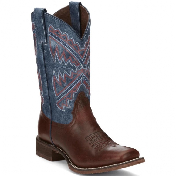 FREE DELIVERY NOCONA WOMEN'S HERO NAIDA BLUE SQUARE TOE WESTERN BOOTS NL5417-Blue