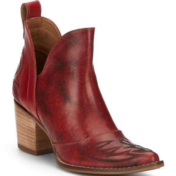 FREE DELIVERY NOCONA WOMEN'S MICKI RED COWHIDE FASHION BOOTIES ME1922-Red