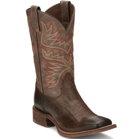FREE DELIVERY NOCONA WOMEN'S SIERRA ANTIQUED BROWN SQUARE TOE WESTERN BOOTS HR4501-Antiqued Brown
