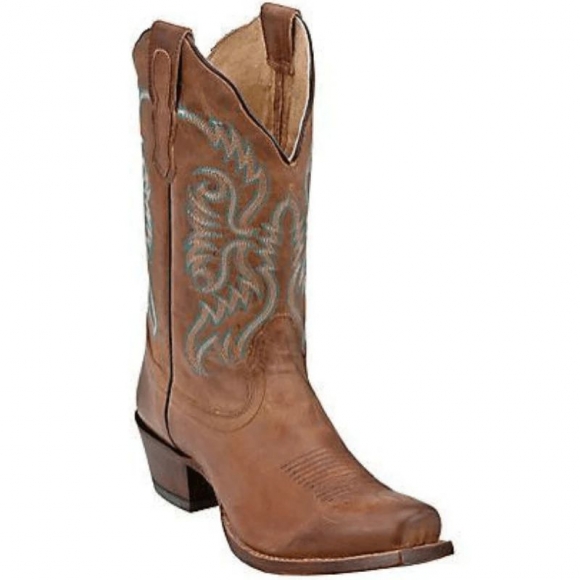 FREE DELIVERY NOCONA WOMEN'S BLUEBONNET TAN SNIP TOE WESTERN BOOTS NL5009-Tan