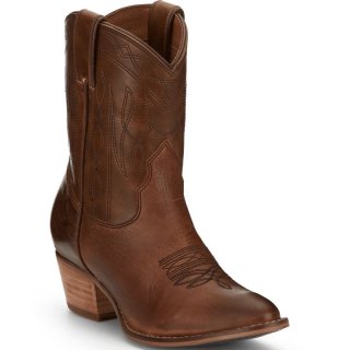 FREE DELIVERY NOCONA WOMEN'S EVA HONEY BROWN ROUND TOE BOOTIES ME1925-Brown