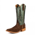 PROMOTION RIOS BOOTS 13" GREEN VELVER LUSTER KIDSKIN & CAFE CARPINCHO R9029