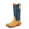 PROMOTION RIOS BOOTS 13" NAVY CALF & TAN CRAZYHORSE R9028