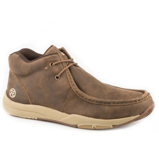 ROPER | MEN'S SWIFTER SOLE CHUKKA BROWN VINTAGE LEATHER-BROWN | STYLISH OUTLET