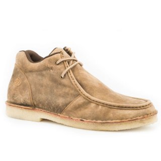 ROPER | MEN'S GUM SOLE CHUKKA 2 EYELET LACE UP TAN VINTAGE LEATHER-TAN | STYLISH OUTLET