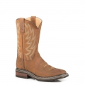 ROPER | MEN'S TAN LEATHER VAMP SHAFT SQUARE TOE BOOT-GEO SOLE-TAN | STYLISH OUTLET