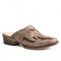 ROPER | WOMEN'S SNIP TOE COGNAC OPEN BACK MULE-BROWN | STYLISH OUTLET