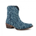 ROPER | WOMEN'S ALL OVER STONE WASHED DENIM-BLUE | STYLISH OUTLET