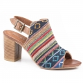 ROPER | WOMEN'S SERAPE VAMP WITH TAN LEATHER STRAPS FASHION OPEN TOE SANDAL-TAN | STYLISH OUTLET