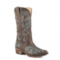 ROPER | WOMEN'S FASHION COWBOY BOOT VINTAGE BROWN FAUX LEATHER WITH WESTERN EMBROIDERY-BROWN | STYLISH OUTLET