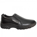 ROPER | MEN'S PERFORMANCE SLIP ON SMOOTH BLACK TUMBLED LEATHER-BLACK | STYLISH OUTLET