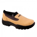 ROPER | MEN'S PERFORMANCE SLIP ON CHESTNUT NUBUCK LEATHER WITH NEOPRENE-BROWN | STYLISH OUTLET