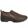 ROPER | MEN'S PERFORMANCE SLIP ON BAY BROWN TUMBLED LEATHER-BROWN | STYLISH OUTLET