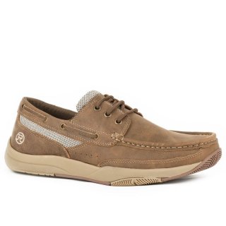 ROPER | MEN'S SWIFTER SOLE BOAT SHOE TAN VINTAGE LEATHER-TAN | STYLISH OUTLET
