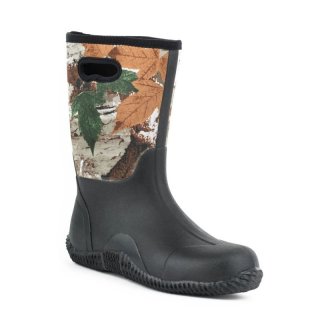 ROPER | MEN'S BARNYARD BOOT CAMO NEOPRENE UPPER WITH PULL HOLE AND RUBBER BOTTOM-MULTI | STYLISH OUTLET