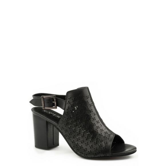 ROPER | WOMEN'S BLACK LASER CUT OUT DESIGN-BLACK | STYLISH OUTLET