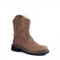 ROPER | WOMEN'S CHUNK RIDER BOOT BROWN FAUX LEATHER-BROWN | STYLISH OUTLET