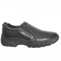 ROPER | MEN'S PERFORMANCE SLIP ON SMOOTH BLACK TUMBLED LEATHER-BLACK | STYLISH OUTLET