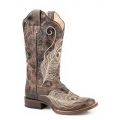 ROPER | WOMEN'S VINTAGE BROWN VAMP UPPER-BROWN | STYLISH OUTLET