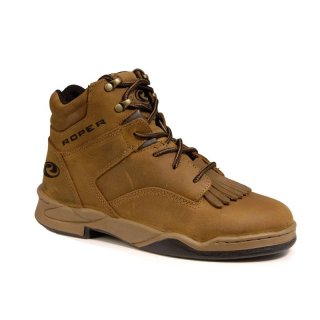 ROPER | MEN'S KIKTIE HORSESHOE HONEY BUN BROWN-BROWN | STYLISH OUTLET
