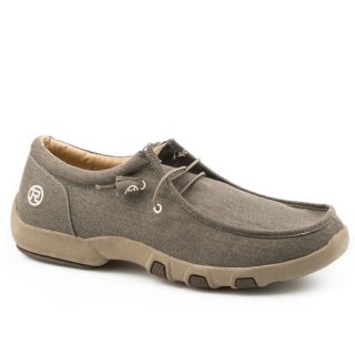 ROPER | WOMEN'S BROWN STRETCH FABRIC CHUKKA WITH TWO EYELETS ELASTIC LACES-BROWN | STYLISH OUTLET
