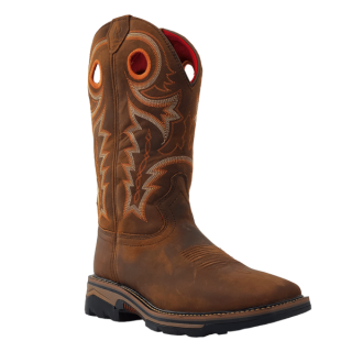 Latest R Watson Men'S Cowhide Wide Square 12" Steel Toe / Waterproof Work Boot - Hazel Bay