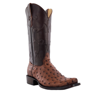 Latest R Watson Men'S Full Quill Ostrich Narrow Square 13 - Kango Tabac Bruciato