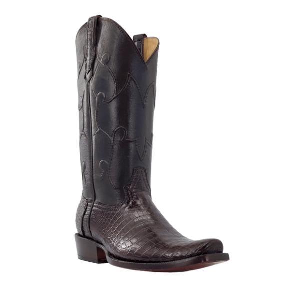 Latest R Watson Men'S Nile Crocodile Narrow Square 13"- Chocolate