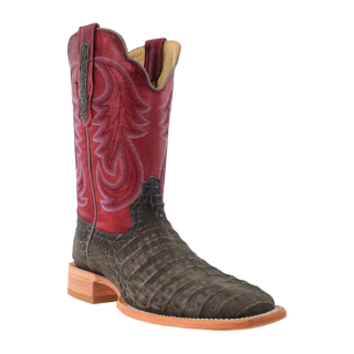 Latest R Watson Men'S Nubuck Caiman Belly Wide Square 11"- Charcoal