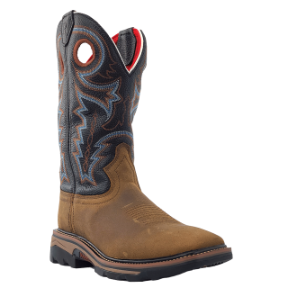 Latest R Watson Men'S Buffalo Wide Square 12" Waterproof Work Boot - Coffee Distressed