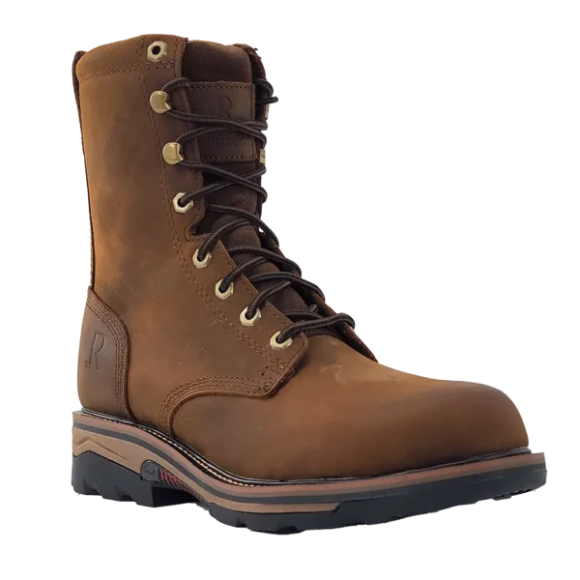 Latest R Watson Men'S Cowhide Wide Round 8" Waterproof Work Boot - Peanut