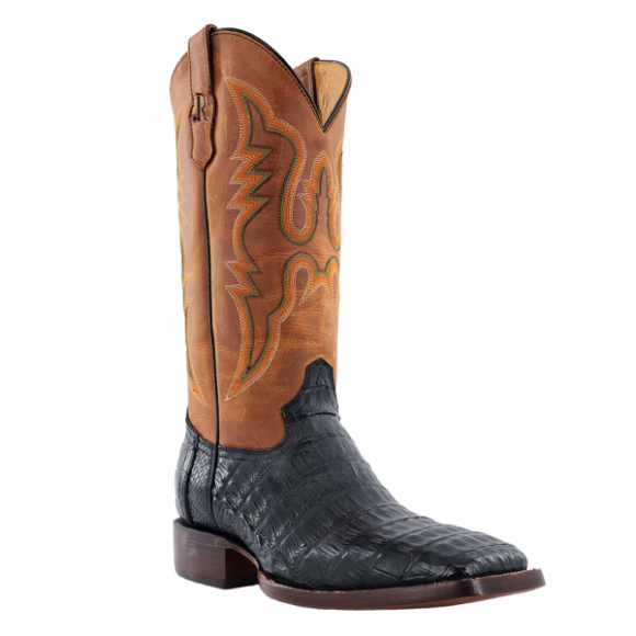 Latest R Watson Men'S Caiman Tail Wide Square 13"- Black