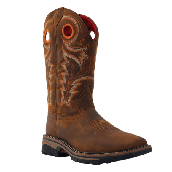 Latest R Watson Men'S Cowhide Wide Square 12" Waterproof Work Boot - Hazel Bay