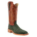 Latest R Watson Men'S Caiman Belly Wide Square 13"- Nubuck Olive Green
