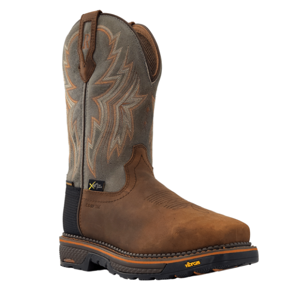 Latest R Watson Men'S Cowhide Wide Square 12" Composite Toe / Waterproof Work Boot - Hazel Bay