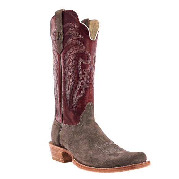 Latest R Watson Men'S Roughout Narrow Square 13"- Charcoal