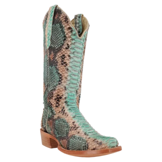 Latest R Watson Women'S Python Narrow Square 14"- Teal & Copper