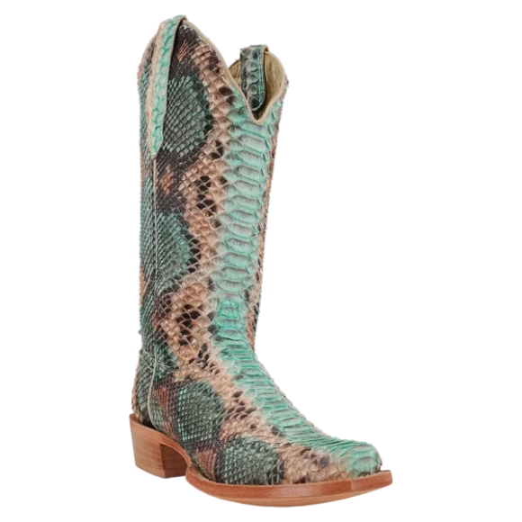 Latest R Watson Women'S Python Narrow Square 14"- Teal & Copper