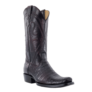 Latest R Watson Men'S Caiman Belly Narrow Square 13"- Black Cherry