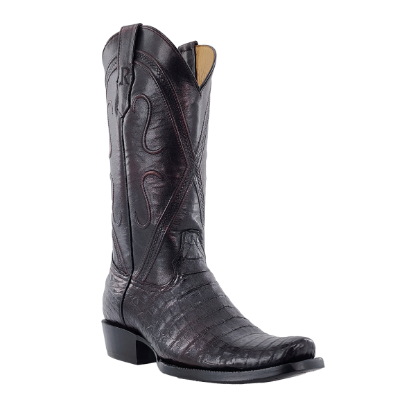 Latest R Watson Men'S Caiman Belly Narrow Square 13"- Black Cherry