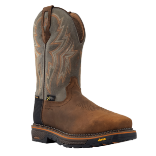 Latest R Watson Men'S Cowhide Wide Square 12" Composite Toe / Waterproof / Metatarsal Work Boot - Hazel Bay