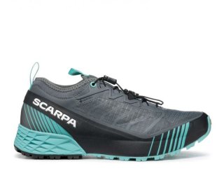 NEW ARRIVALS SCARPA WOMEN'S RIBELLE RUN GTX-Anthracite/Turquoise